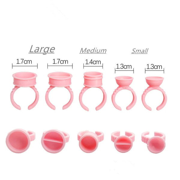 100PC Glue Ring Cups